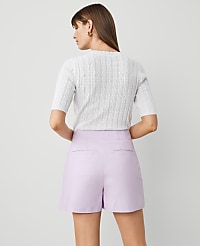 The Pleated Short in Sateen carousel Product Image 3
