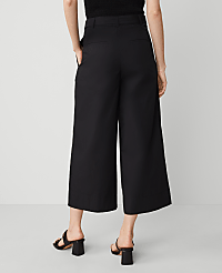 The Belted Cropped Palazzo Pant in Poplin carousel Product Image 4