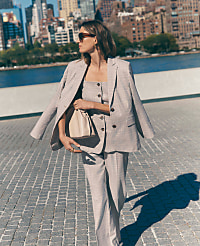 The Petite Greenwich Blazer in Plaid carousel Product Image 1