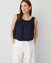 Gathered Bubble Hem Top carousel Product Image 1