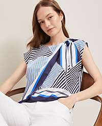 Striped Asymmetric Tie Top carousel Product Image 3