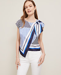 Striped Asymmetric Tie Top carousel Product Image 1