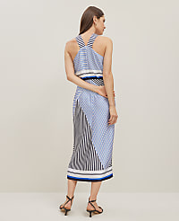 Striped Halter Midi Dress carousel Product Image 2