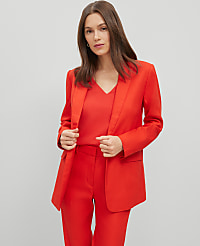 The Longline Blazer in Linen Blend carousel Product Image 1