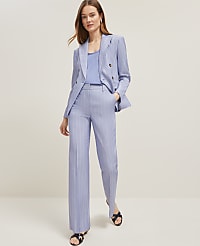 The Flare Trouser in Pinstripe carousel Product Image 1