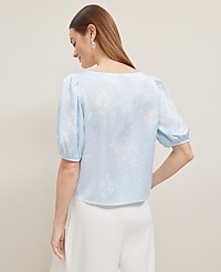 Petite Floral Boatneck Popover carousel Product Image 2