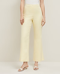 The Flare Ankle Pant in Linen Blend &mdash; Curvy Fit carousel Product Image 1