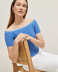 Textured Off-The-Shoulder Sweater carousel Product Image 3
