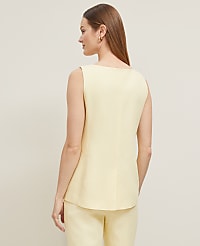 Linen Blend Long Vest carousel Product Image 2