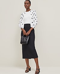 Petite Dotted Cropped Open Cardigan carousel Product Image 3