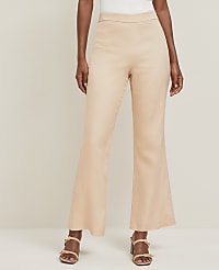 The Petite Flare Ankle Pant in Linen Blend carousel Product Image 2