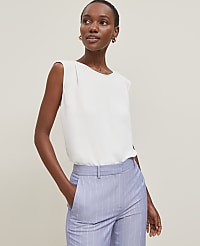 Sleeveless Crew Neck Top carousel Product Image 1