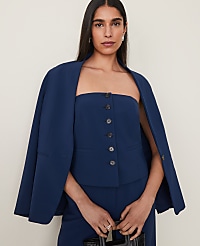 The Strapless Vest in Fluid Crepe carousel Product Image 6