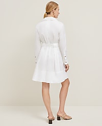 Petite Flare Pocket Shirtdress carousel Product Image 2
