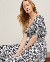 Floral Smocked Puff Sleeve Dress carousel Product Image 3
