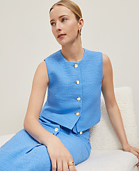Tweed Cropped Vest carousel Product Image 3