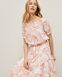 Floral Bubble Hem Top carousel Product Image 3