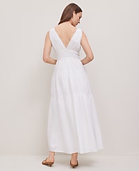 V-Neck Flare Maxi Dress carousel Product Image 2