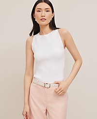 Petite Ottoman Halter Sweater Shell carousel Product Image 1