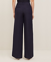 The Petite Belted Wide-Leg Pant in Linen Blend &mdash; Curvy Fit carousel Product Image 2