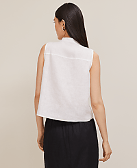 Linen Sleeveless Shirt carousel Product Image 2