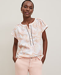 Floral Cutout Linen Popover carousel Product Image 3