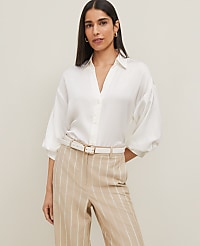 Petite Blouson Sleeve Shirt carousel Product Image 3