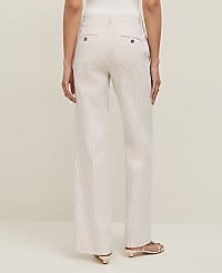 The Petite Straight Trouser Pant in Striped Seersucker carousel Product Image 3