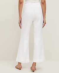 The Petite Flare Ankle Pant in Linen Blend carousel Product Image 3