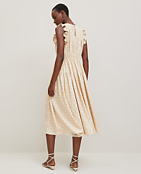 Petite Petaled Ruffle Midi Dress carousel Product Image 2