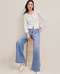 The Petite Drawstring Slouchy Palazzo Jean carousel Product Image 4