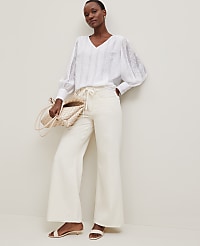 Petite Embroidered V-Neck Popover carousel Product Image 4