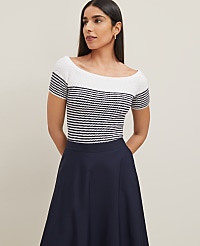 Textured Off-The-Shoulder Sweater carousel Product Image 1