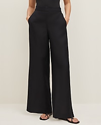 The Easy Palazzo Pant in Linen Blend carousel Product Image 2