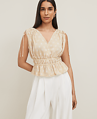 Petaled Gathered Tie Top carousel Product Image 1