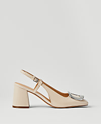 Patent Block Heel Buckle Slingback Pumps carousel Product Image 1