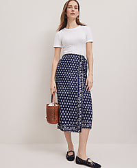 Petite Weekend Collection Petaled Sarong Skirt carousel Product Image 1