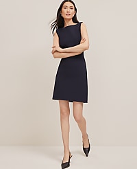 The Boatneck Dress in Seasonless Stretch carousel Product Image 1
