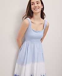 Petite Weekend Strappy Flare Midi Dress carousel Product Image 3