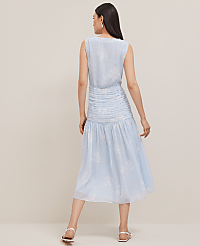 Petite Floral Ruched Tie Dress carousel Product Image 2