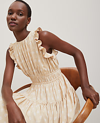 Petaled Ruffle Midi Dress carousel Product Image 3