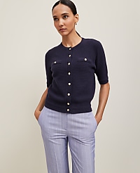 Blouson Sleeve Stitch Cardigan carousel Product Image 3