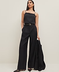 The Wide-Leg Pant in Linen Blend carousel Product Image 1