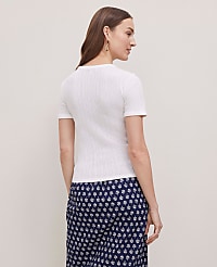 Weekend Pointelle Tee carousel Product Image 2
