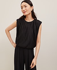 Pleated Bubble Hem Top carousel Product Image 1