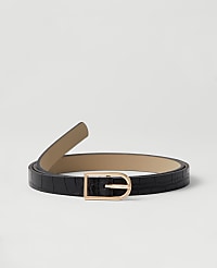 Skinny Rectangle Buckle Belt carousel Product Image 1