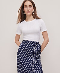 Weekend Pointelle Tee carousel Product Image 1