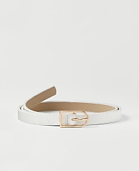 Skinny Rectangle Buckle Belt carousel Product Image 1