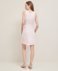 Petite Linen Blend V-Neck  Wrap Dress carousel Product Image 2