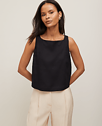 Linen Blend Tank Top carousel Product Image 1